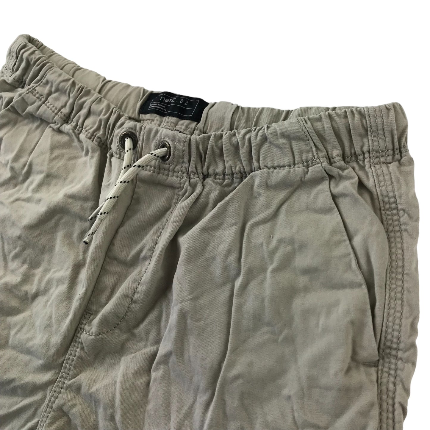 Next Shorts Age 11 Beige Plain Pull Up