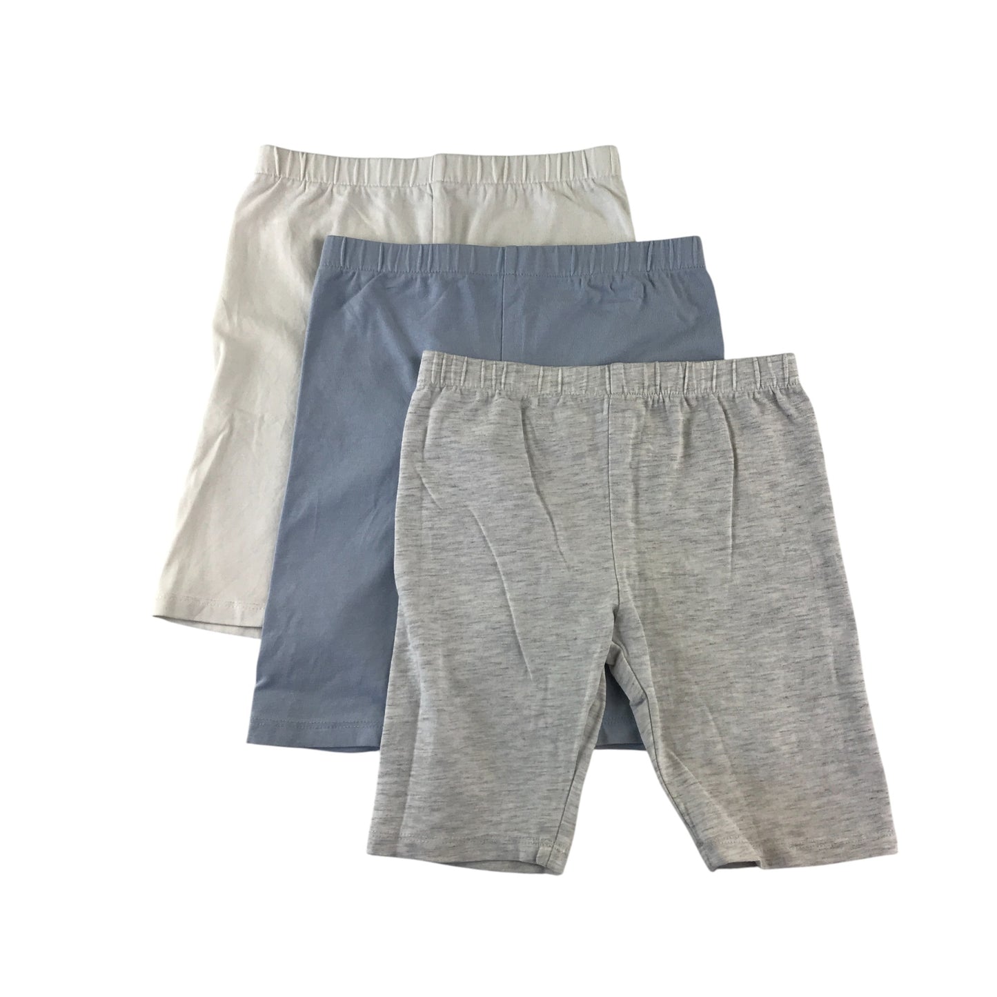 Tu leggings 5-6 years white blue and grey plain cropped bundle