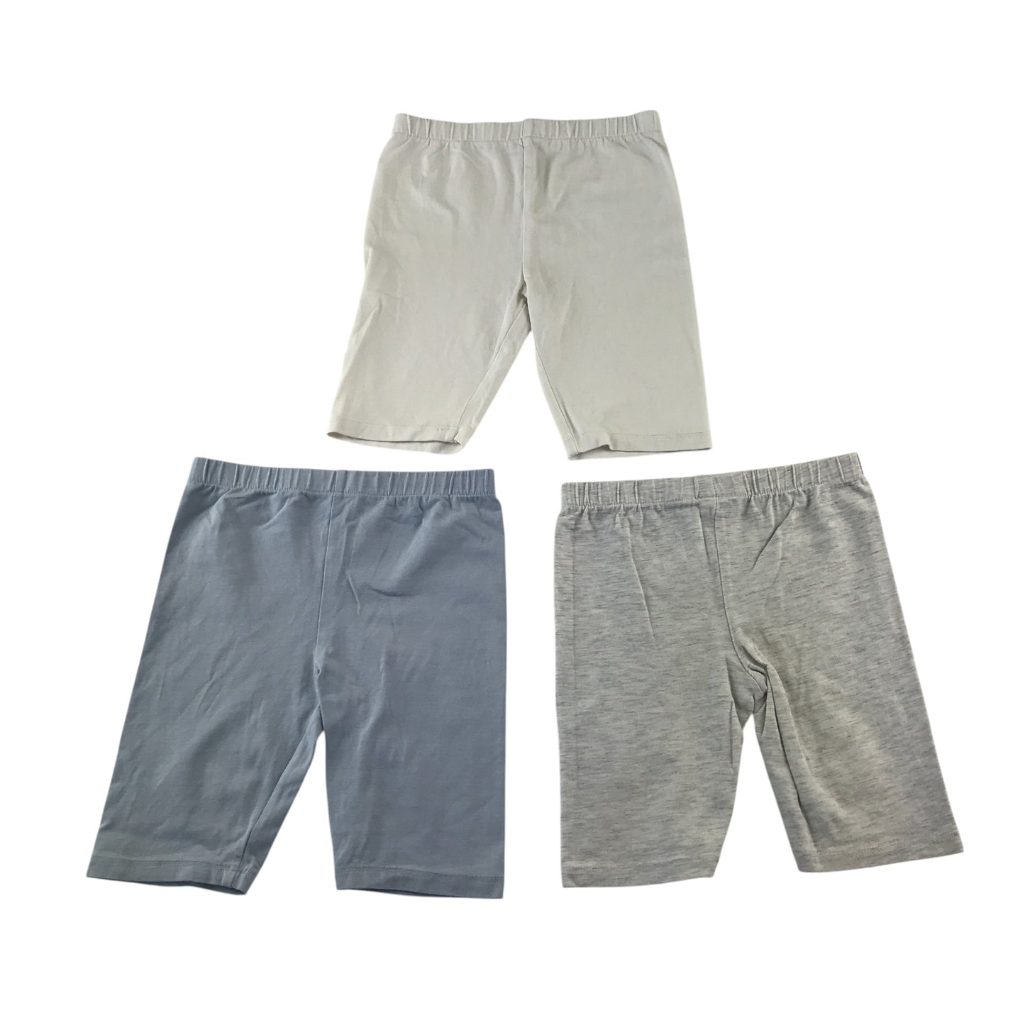Tu leggings 5-6 years white blue and grey plain cropped bundle