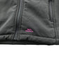 Trespass jacket 9-10 years grey soft shell warm pink fluffy lining interior
