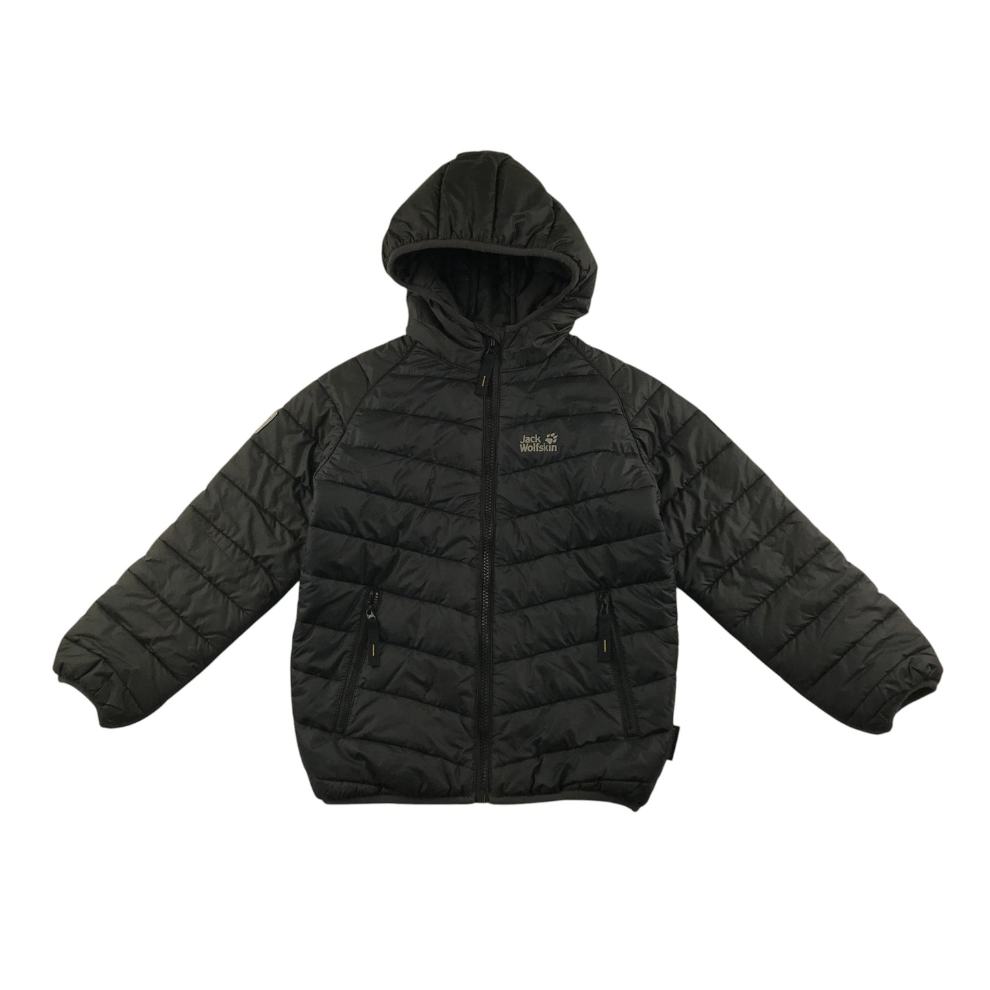 Jack Wolfskin jacket 7-8 years black warm lining puffer waterproof