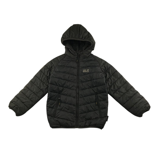 Jack Wolfskin jacket 7-8 years black warm lining puffer waterproof
