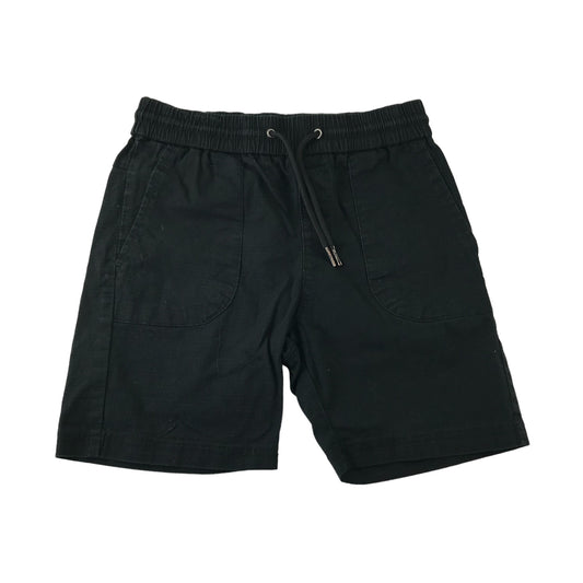 Just Junkies Shorts Age 11 Black Plain Pull Up Cotton