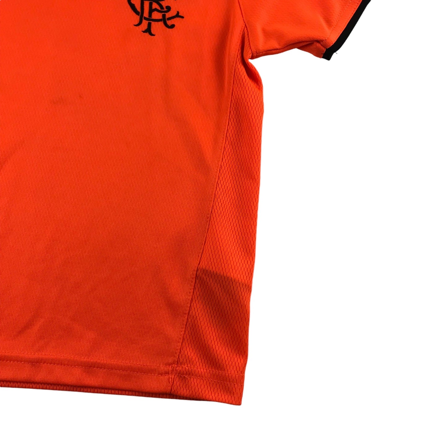 Hummel Rangers FC Football Top Age 8-10 Bright Orange Short Sleeve Training Top
