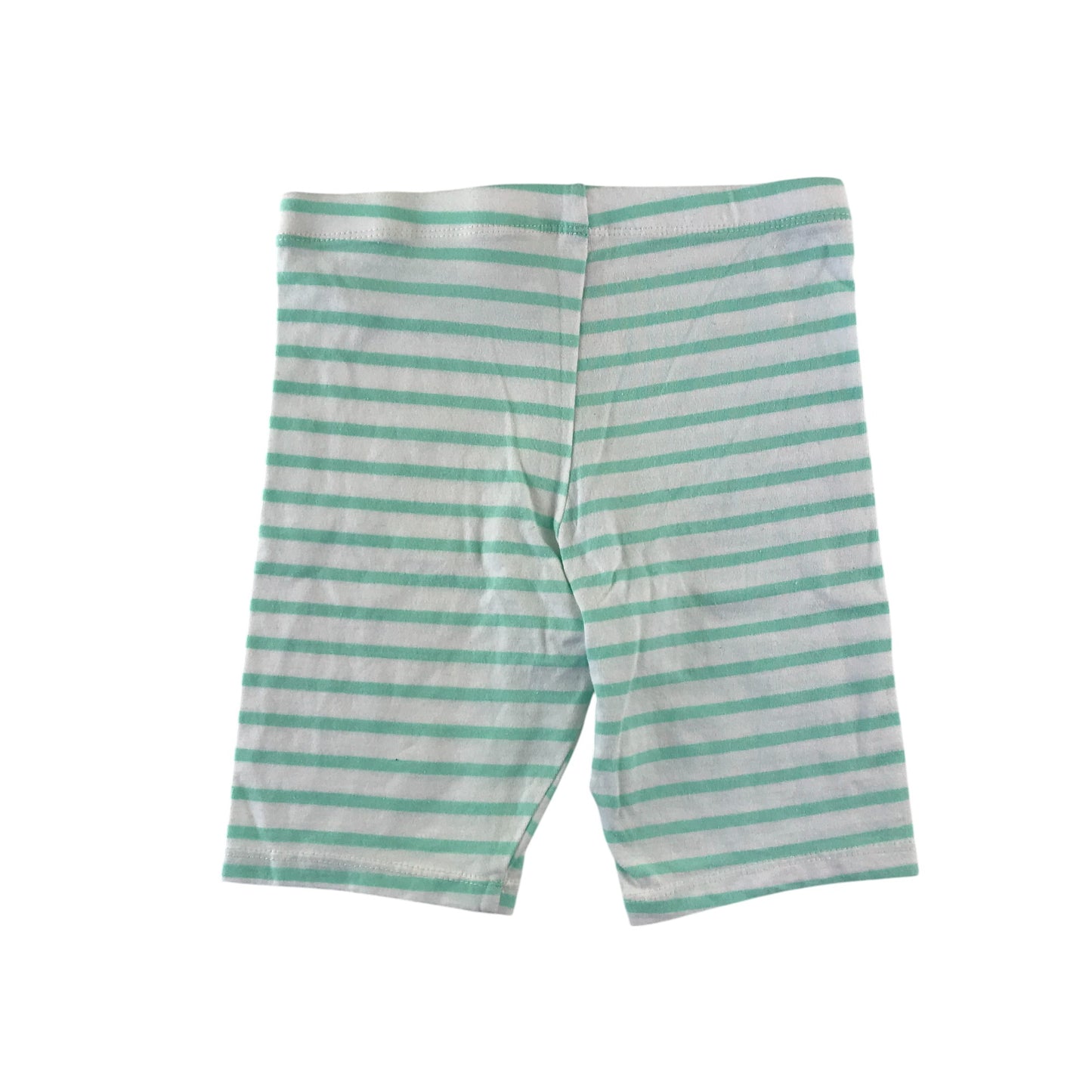F&F leggings 6-7 years mint and white stripy cropped