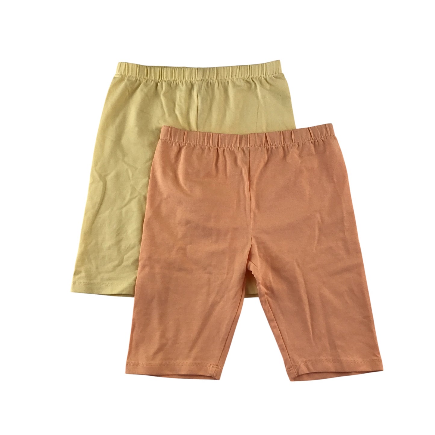 Tu leggings 6-7 years yellow and orange plain cropped bundle