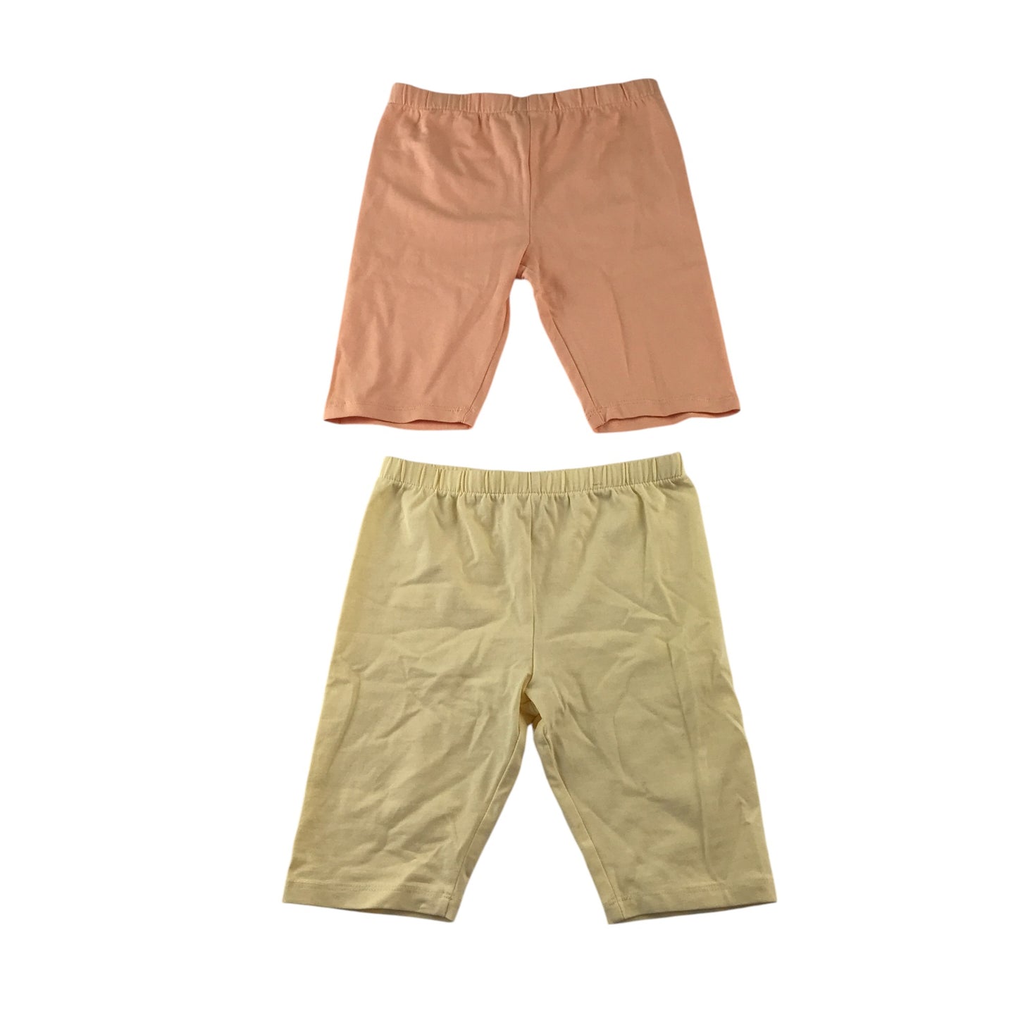 Tu leggings 6-7 years yellow and orange plain cropped bundle