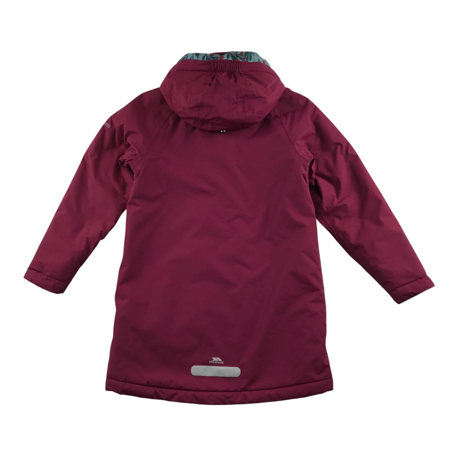 Trespass jacket 7-8 years pink warm floral lining waterproof