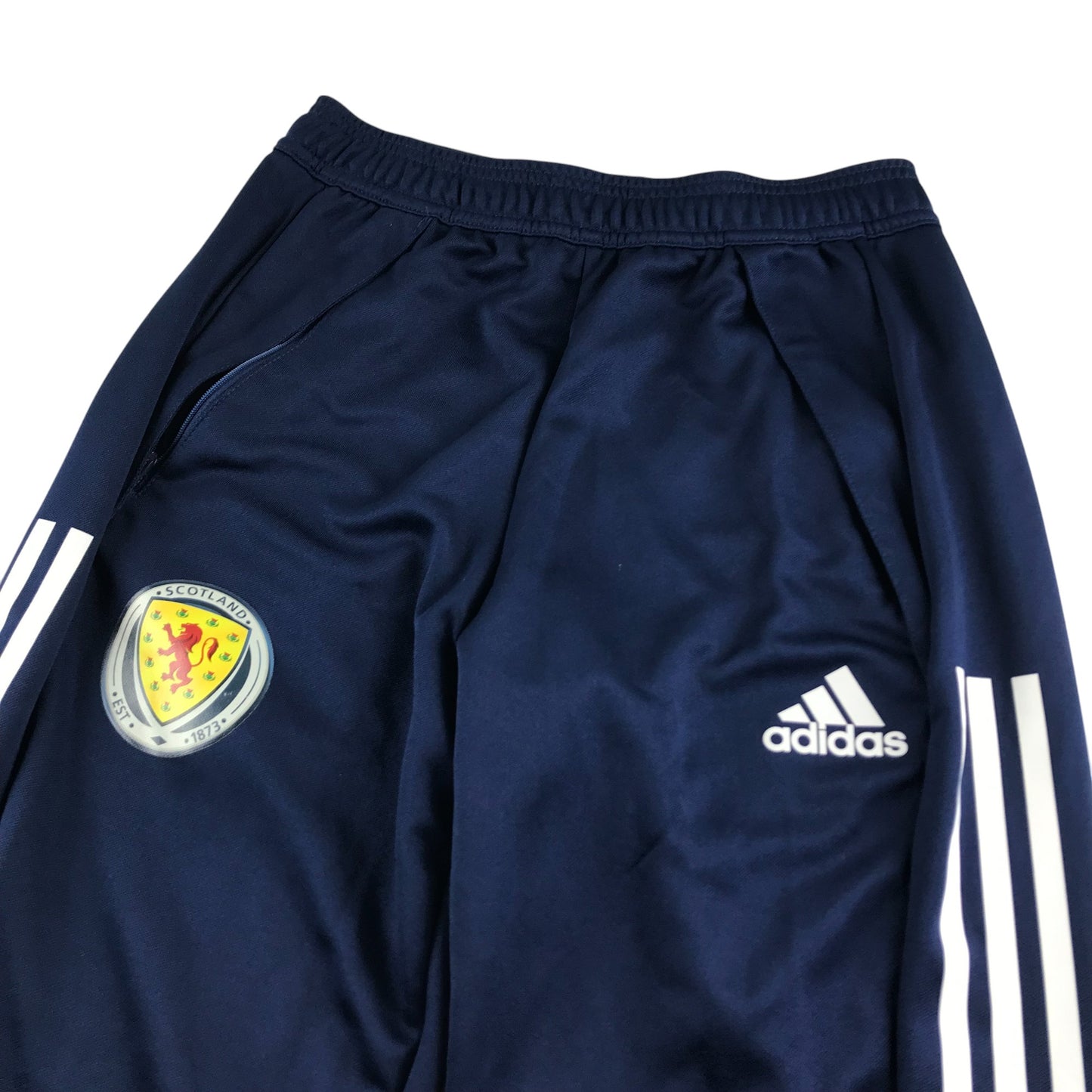 Adidas Sports Joggers Adult S Navy With 3 Stripes and Logos Scotland National Football Team