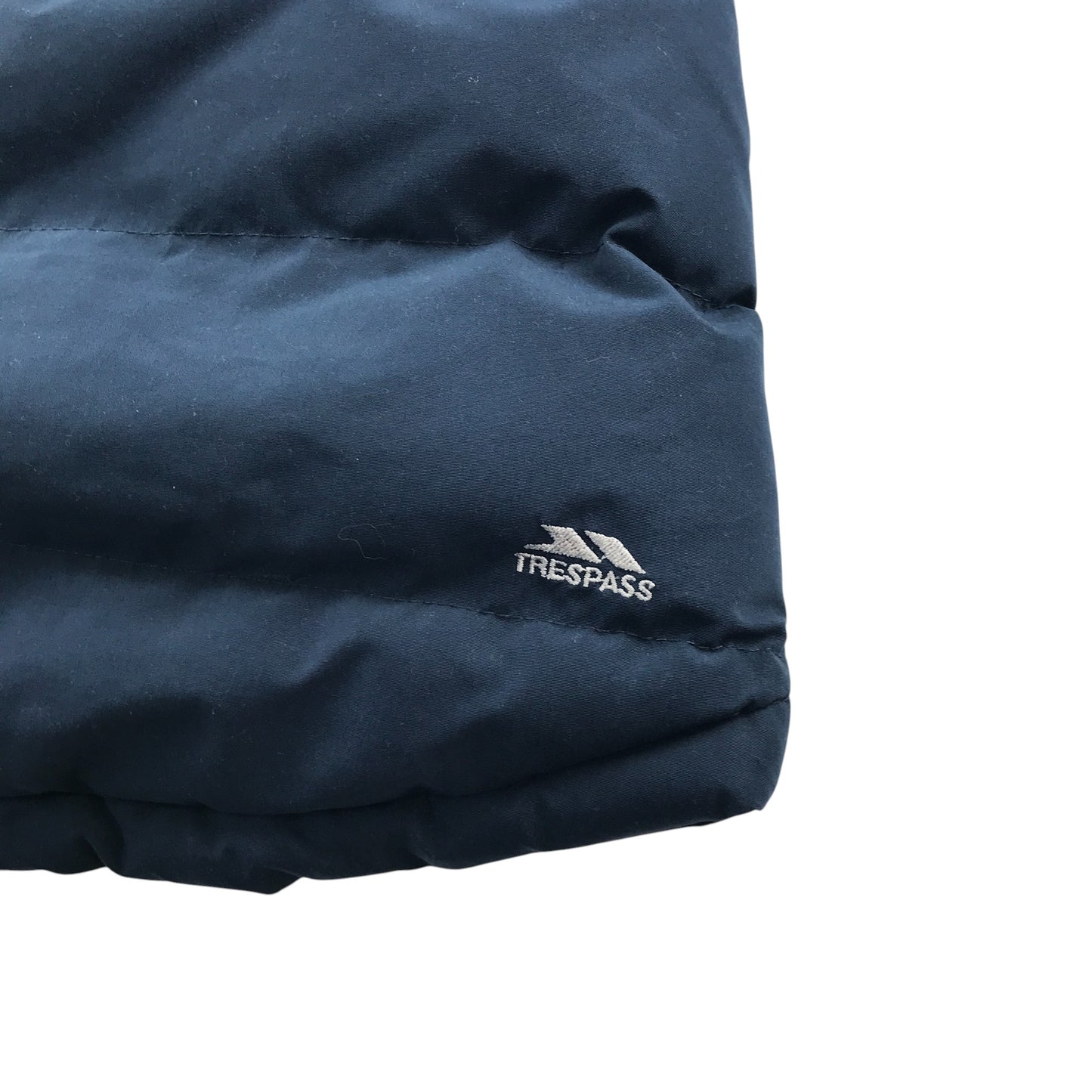 Trespass jacket 7-8 years navy with pink warm fleece lining parka waterproof