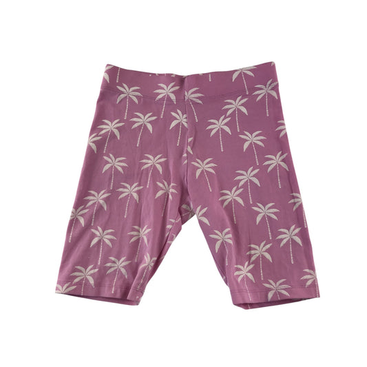 M&S leggings 6-7 years pink palm tree print cropped