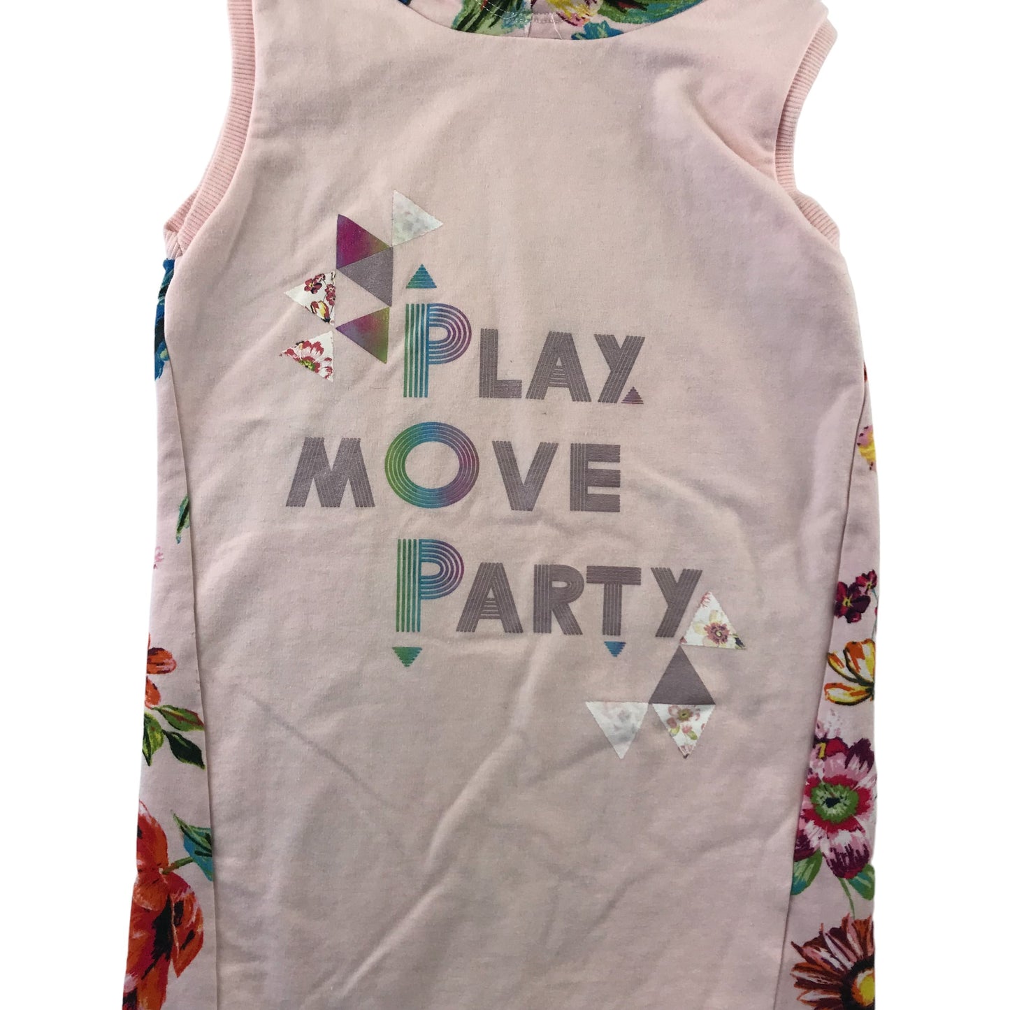 Monsoon hoodie 5-6 years light pink Play move Party sleeveless long sporty top