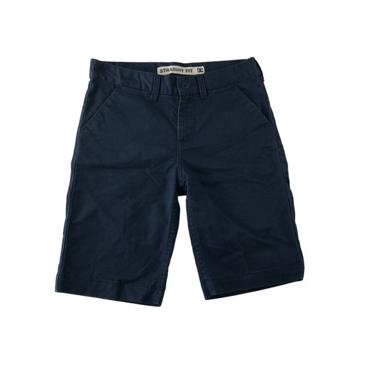 DC Shorts Age 12 Navy Blue Chino Straight Fit