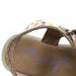 Nutmeg sandals shoe size 11 junior white animal print straps with cat face