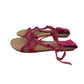 Very sandals shoe size 12 junior pink straps twisted design