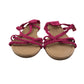 Very sandals shoe size 12 junior pink straps twisted design