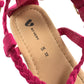 Very sandals shoe size 12 junior pink straps twisted design
