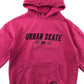Primark hoodie 9-10 years pink urban skate text graphic