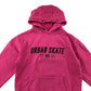 Primark hoodie 9-10 years pink urban skate text graphic