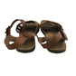 Next sandal shoe size 3 brown straps and sole interwoven design