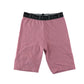 River Island leggings 7-8 years pink with black waistband cropped