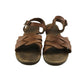 Next sandal shoe size 3 brown straps and sole interwoven design