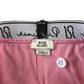 River Island leggings 7-8 years pink with black waistband cropped