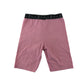 River Island leggings 7-8 years pink with black waistband cropped