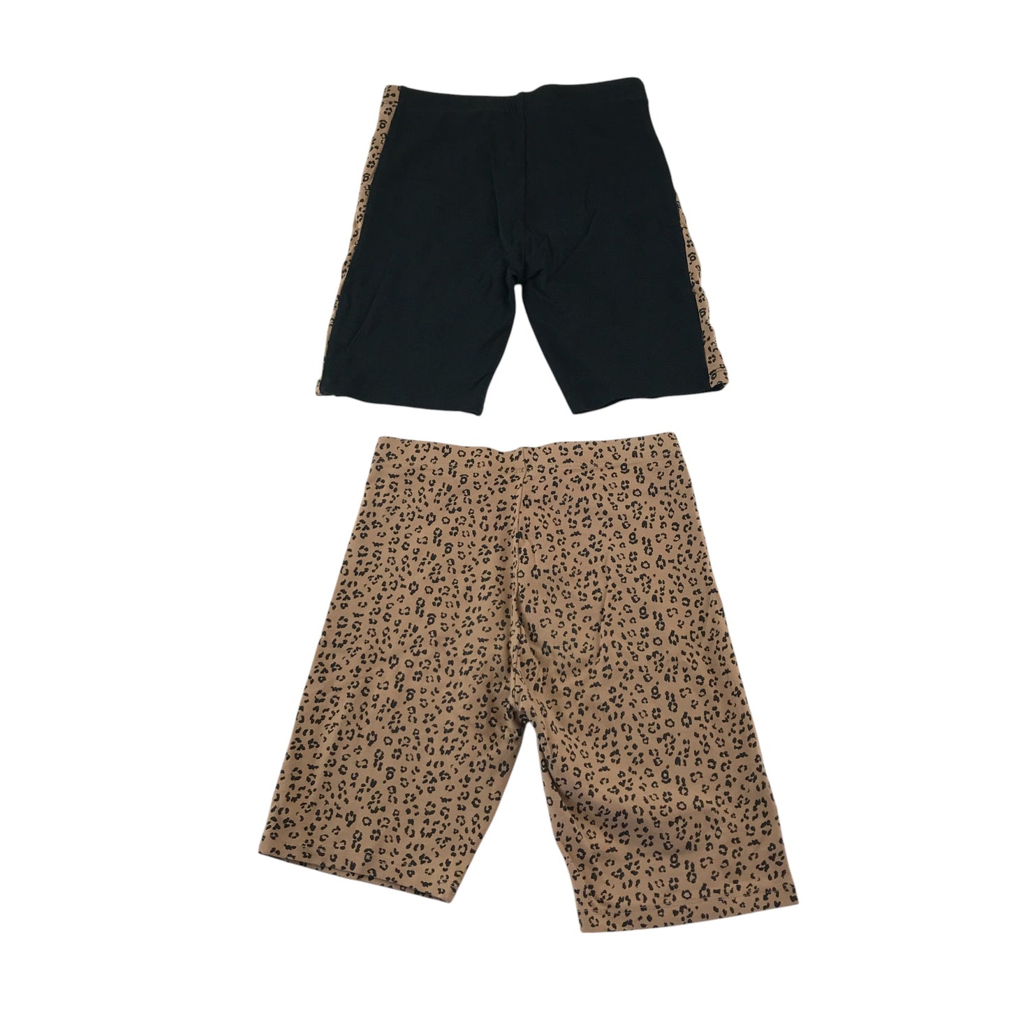 George leggings 8-9 years leopard black and brown cropped bundle