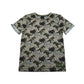 National History Museum t-shirt 7-8 years grey dinosaur design print