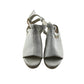 River Island sandal shoe size 13 junior white diamond with love heart pattern