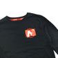 F&F t-shirt 7-8 years black Nerf long sleeve graphic print cotton