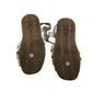 Next sandal shoe size 2 white straps and brown sole