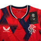 Castore Rangers FC Womens Football Short Sleeved Shirt Red Blue