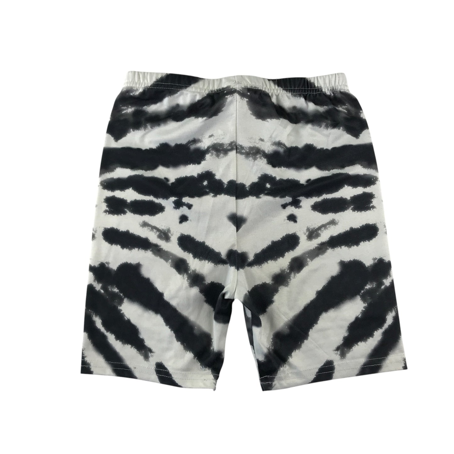 Shein leggings 8-9 years black and white graphic print cropped