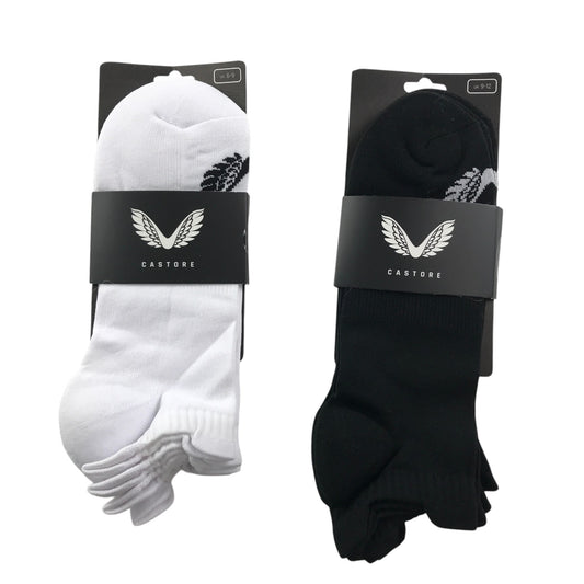 Castore Short Trainer Socks - 2 Pack (Black or White)