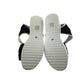 Sandal shoe size 9 black straps and while platform sole