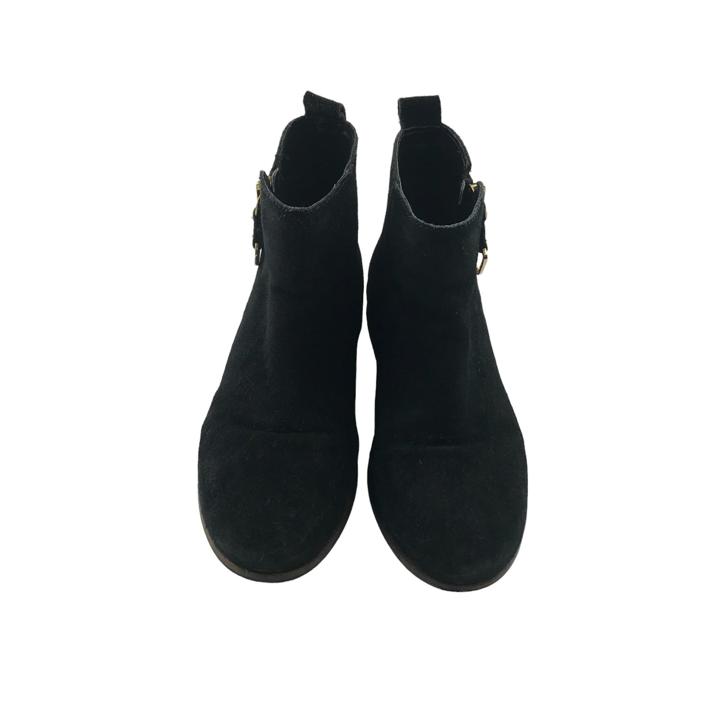 Boots shoe size 2 black ankle boots with zipper detail