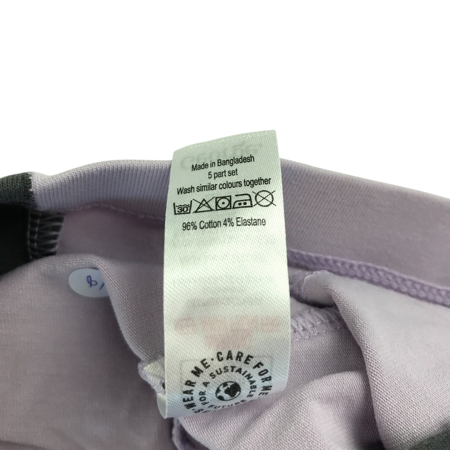 George leggings 8-9 years grey and lilac animal print cropped bundle