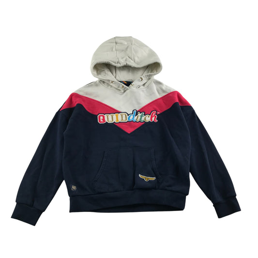 M&S Hoodie 10-11 Years Navy Harry Potter Quidditch Graphic Text