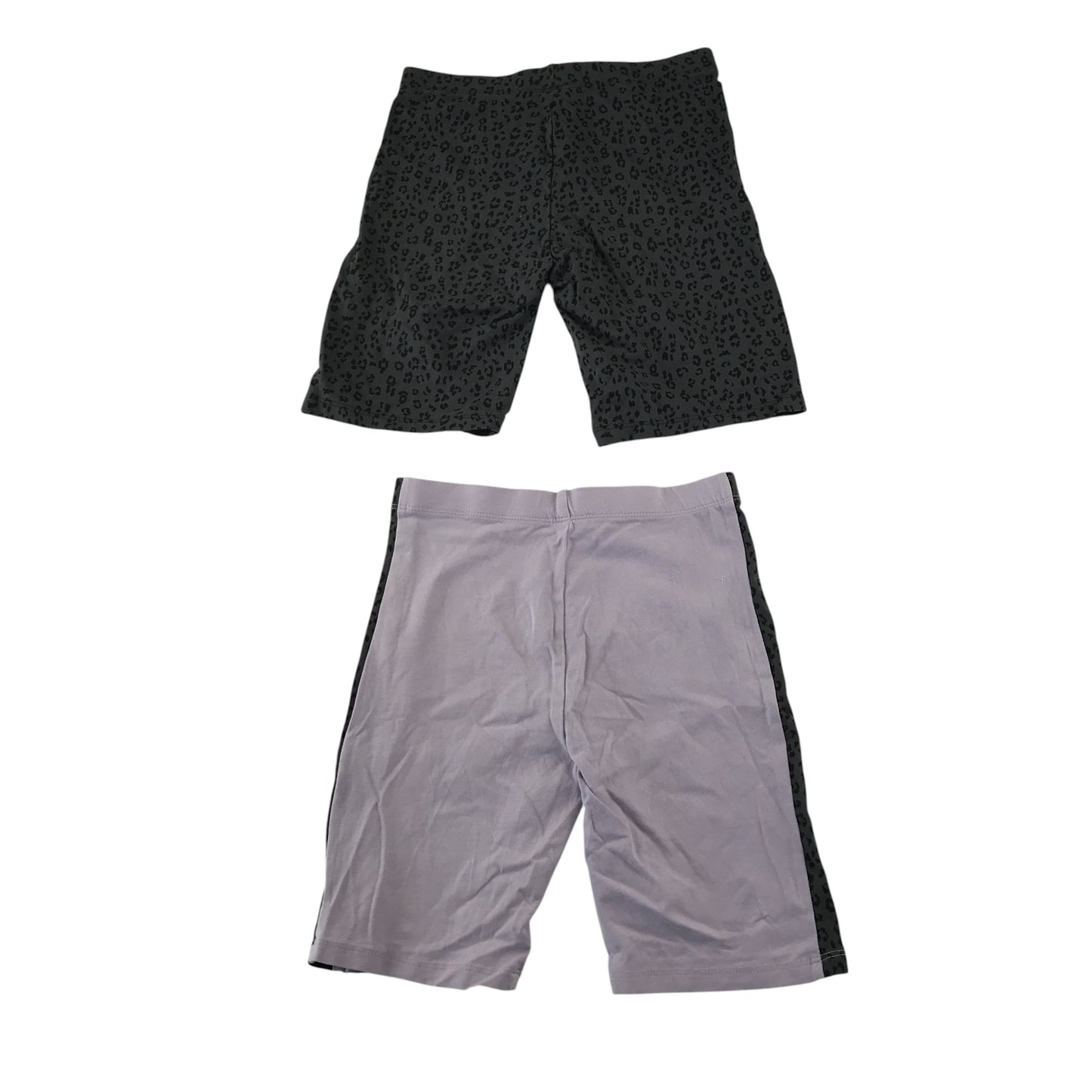 George leggings 8-9 years grey and lilac animal print cropped bundle
