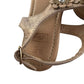 F&F Sandal shoe size 13 junior brown glittery floral design