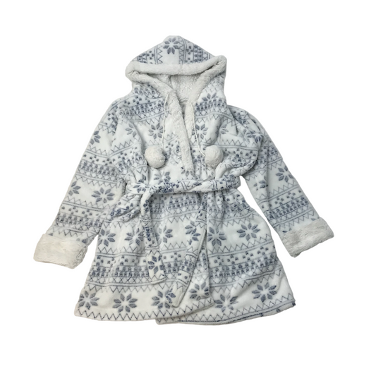 George Wintery Pattern Dressing Gown Women's Size S