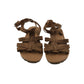 F&F Sandal shoe size 12 junior brown straps and sole