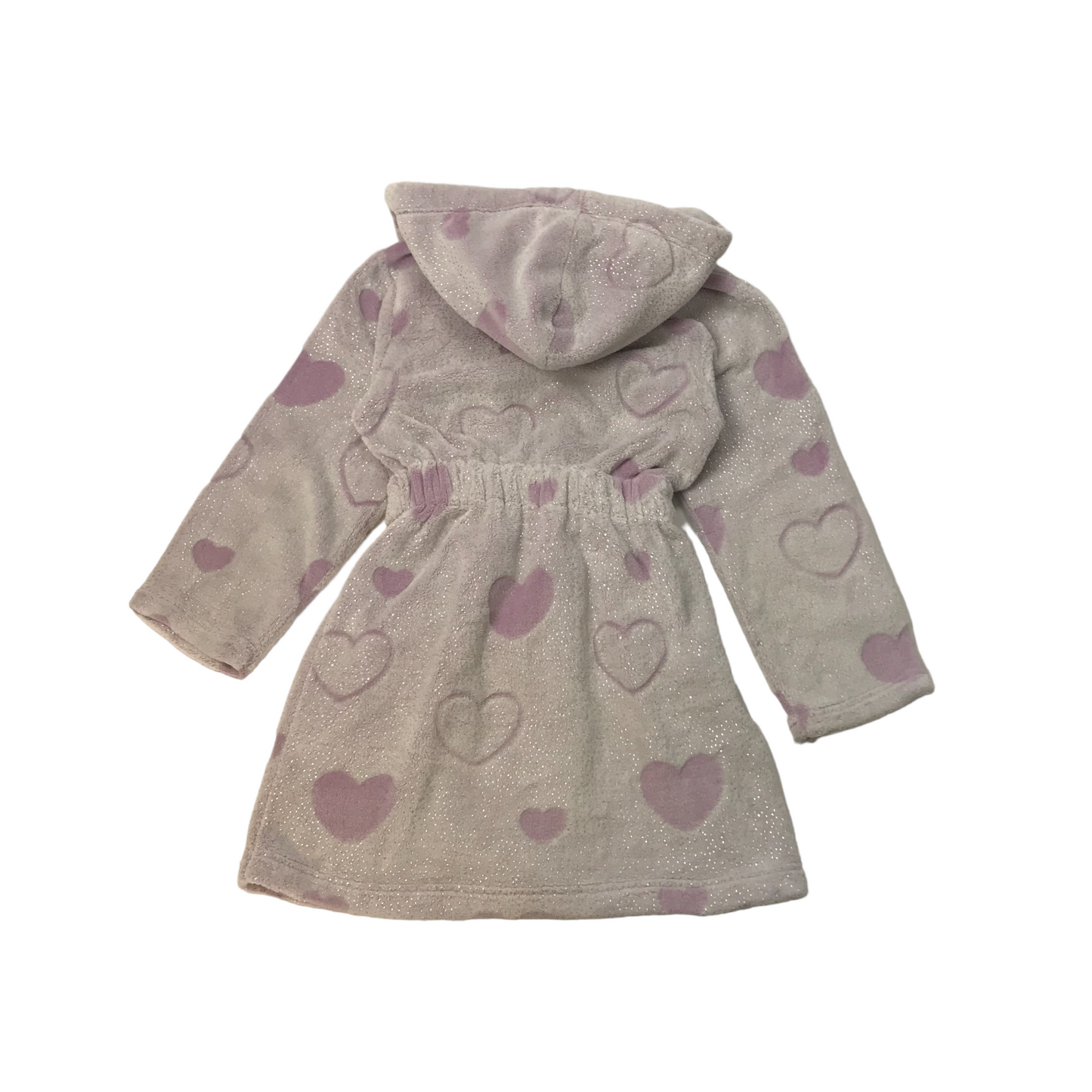 Nutmeg Love heart Print Dressing Gown Age 8