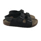 Next Sandal shoe size 2 black straps and brown sole