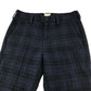 John Lewis trouser 6-7 years navy checked tartan adjustable waist