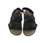 Next Sandal shoe size 2 black straps and brown sole