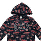 GAP Navy hoodie 5 years black red fire truck print with GAP logo