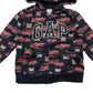 GAP Navy hoodie 5 years black red fire truck print with GAP logo